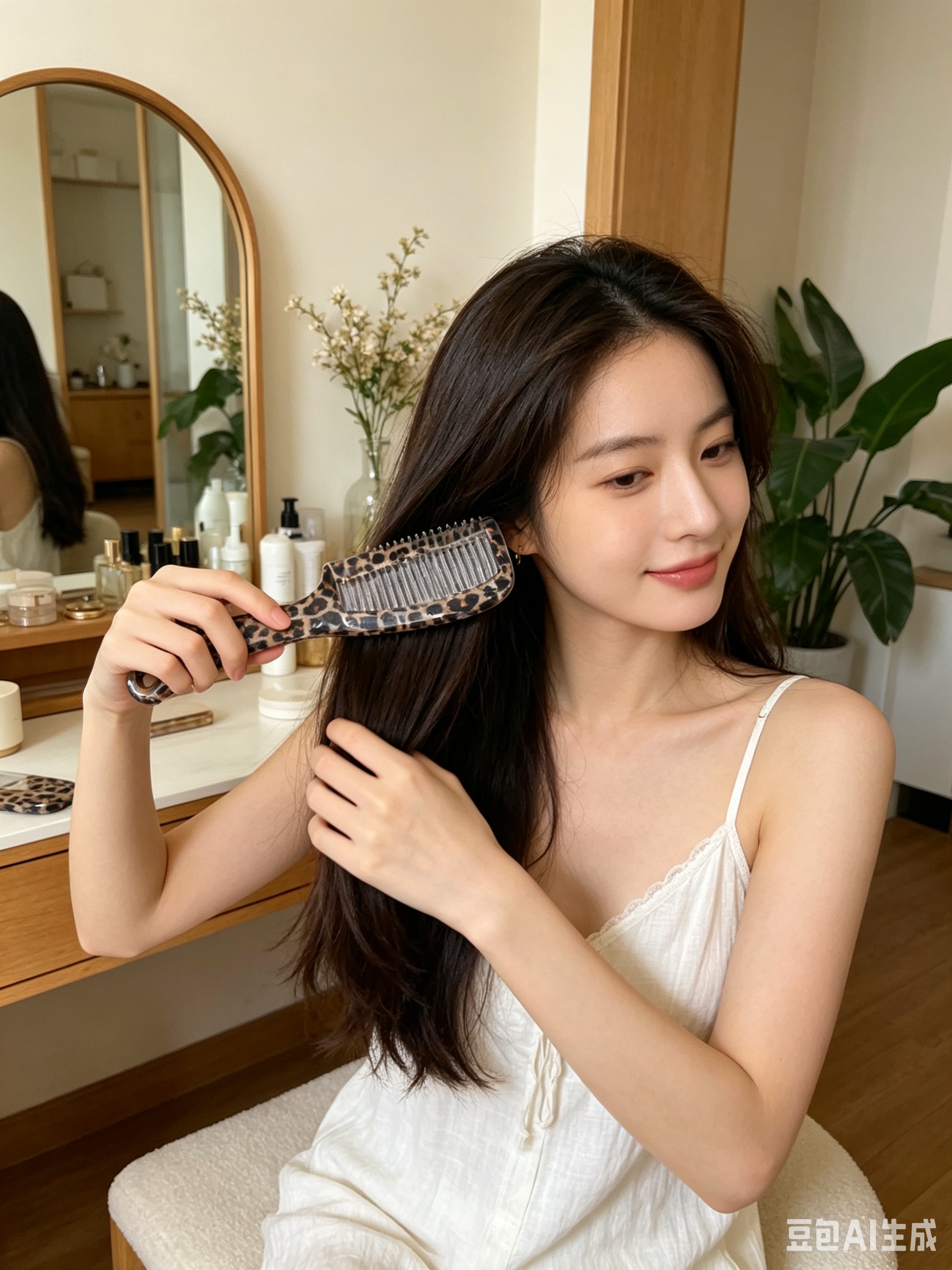 测试产品  仿牛角梳子