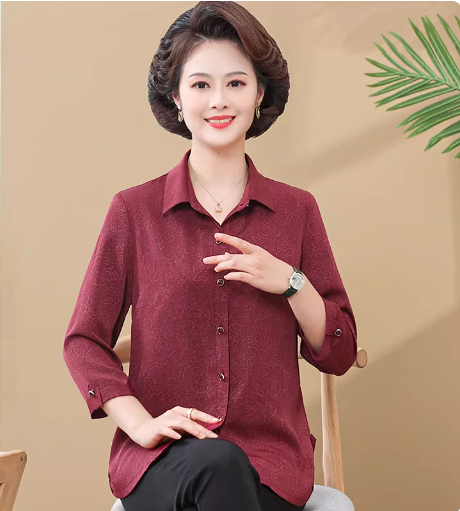 产品测试-春夏白/红衬衫女长袖纯棉职业工作服正装上衣竹纤维抗皱全棉气质衬衣